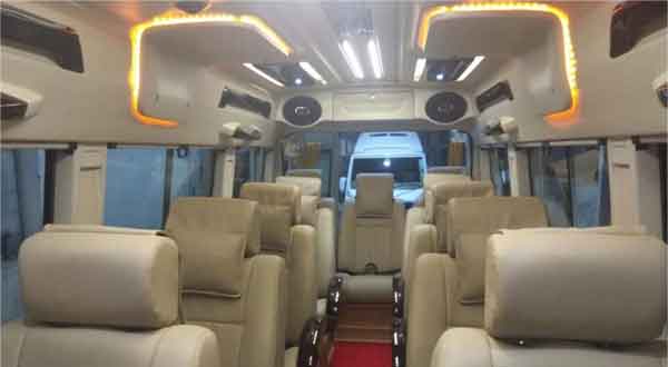 10 seater deluxe 1x1 tempo traveller hire amritsar