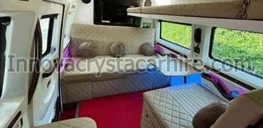 5 seater new luxury caravan with toilet washroom hire in delhi india