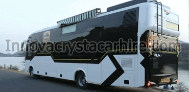 7 seater fully furnished caravan with toilet washroom kitchen bedroom hire in delhi