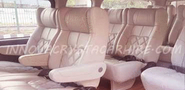 8 seater toyota hiace imported mini van hire in delhi noida gurgaon india