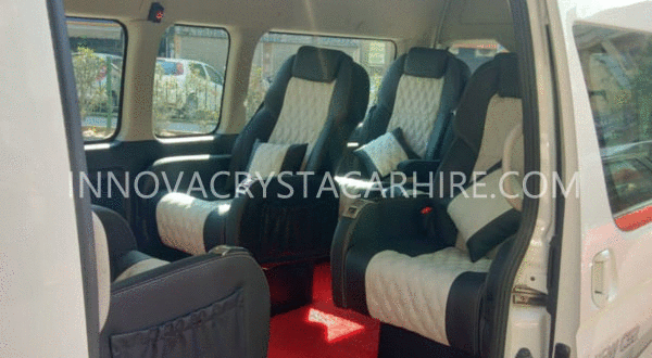 8 seater luxury foton view mini van hire in delhi india