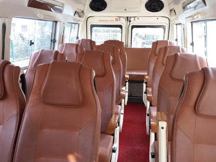 15 seater 2x1 tempo traveller on rent in delhi]